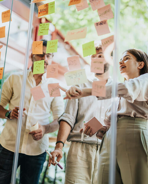 Office dialogic strategy session