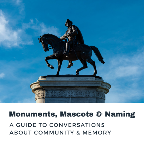 Image: Guide graphic with photo of statue