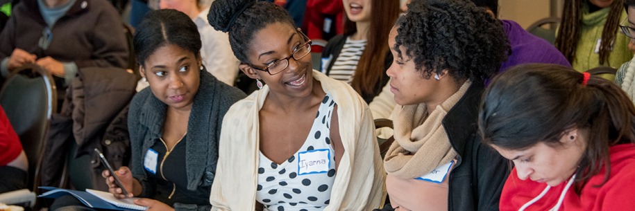 Photo: Students at a dialogue event