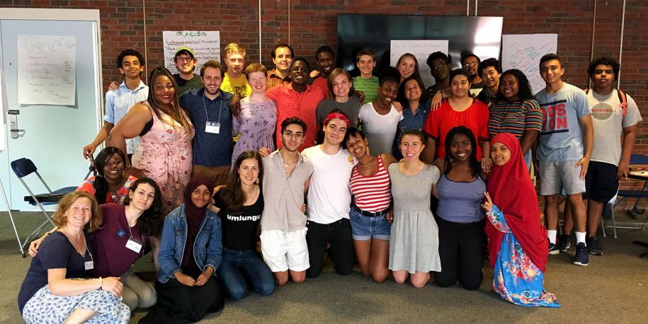 Danielle Isbell, center, with student fellows