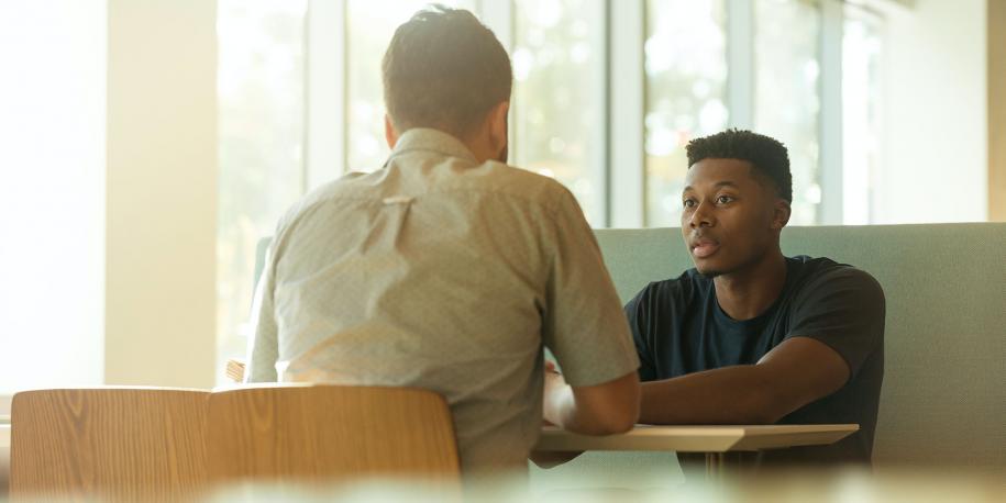 Photo: Students talking