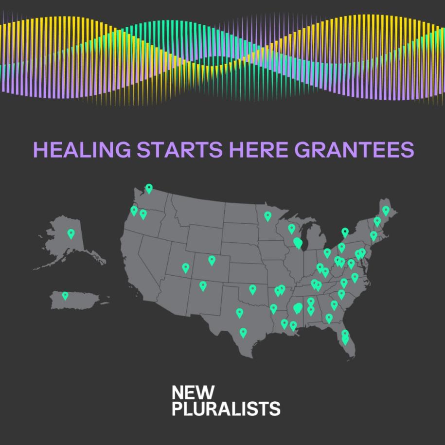 Image: Healing Starts Here map of grantee locations