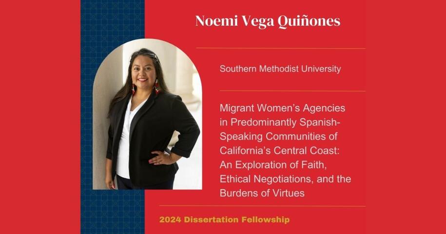 Image: Louisville Institute 2024 Dissertation Fellow Noemi Vega Quinones