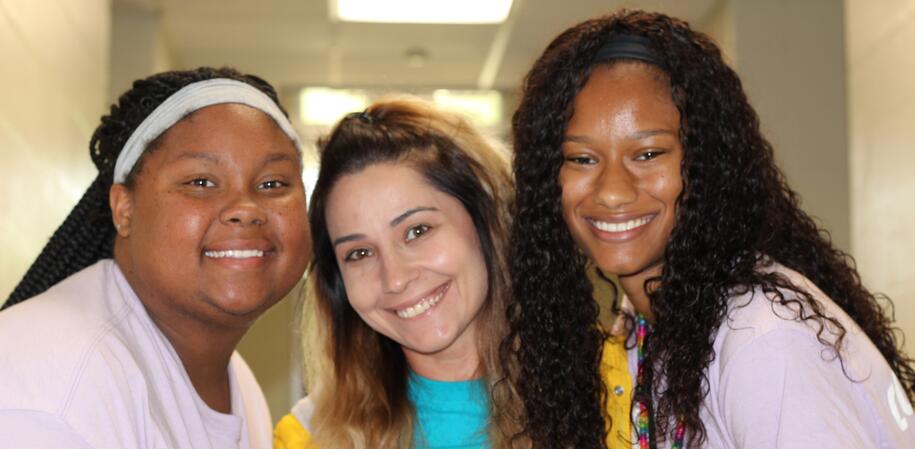 Photo of three women